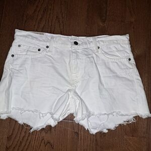 Polo  Ralph Lauren Womens Crosby Denim Jean Shorts Corrine White Size 30